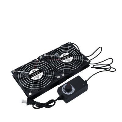 12cm大风量高转速暴力风扇220V电脑主机柜机箱显卡路由器散热底座