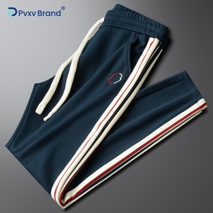 秋冬新款 潮流透气撞色卫裤 棉休闲裤 直筒运动裤 男修身 高端2026新款