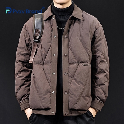 2025冬季新款大码白鸭绒羽绒服男