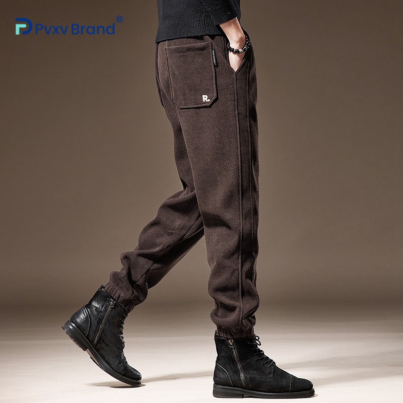 高端重磅雪尼尔灯芯绒休闲裤男