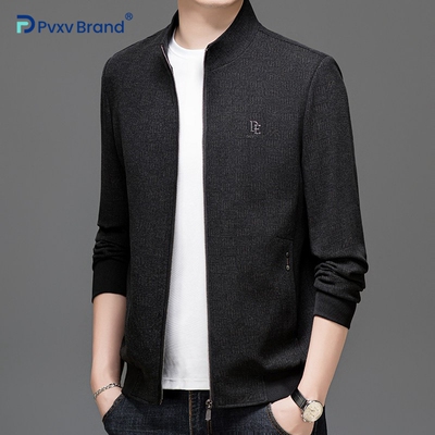 男装外套春季新款立领纯色拉链