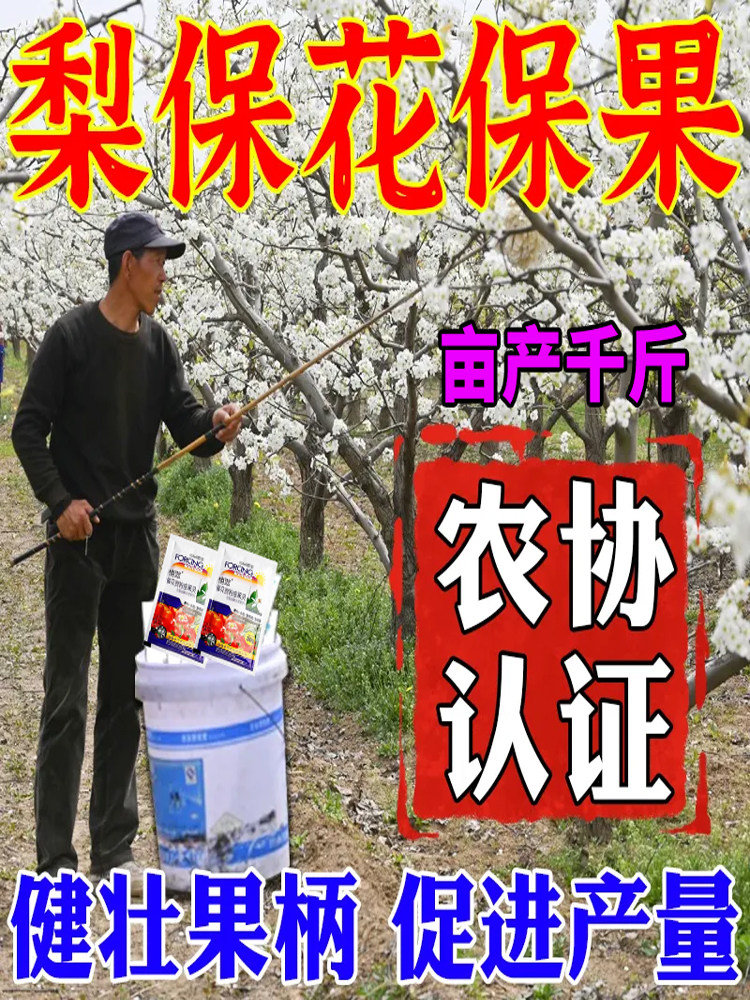 梨树专用授粉药梨树点花药大樱桃沾花素增产防落果素催花座果精