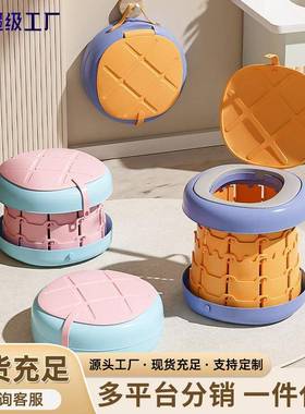 新款卡通儿童车载折叠坐便器户外露营应急神器加大款马桶外出便携