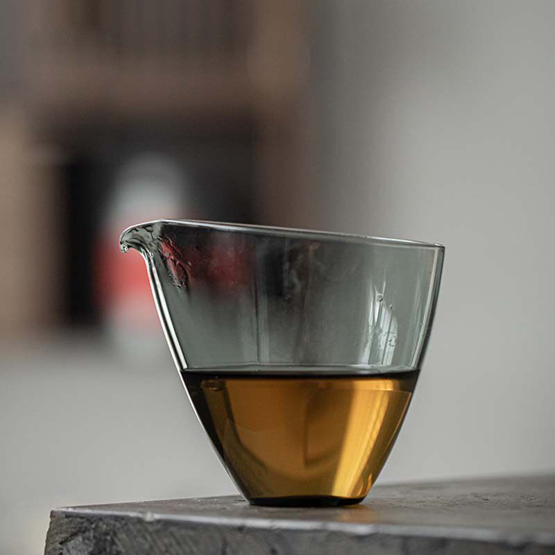 日式手工耐热透明玻璃公道杯