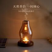 沉香檀天然香料香熏香炉蜡烛熏香灯 玻璃熏香炉 中式 熏香炉
