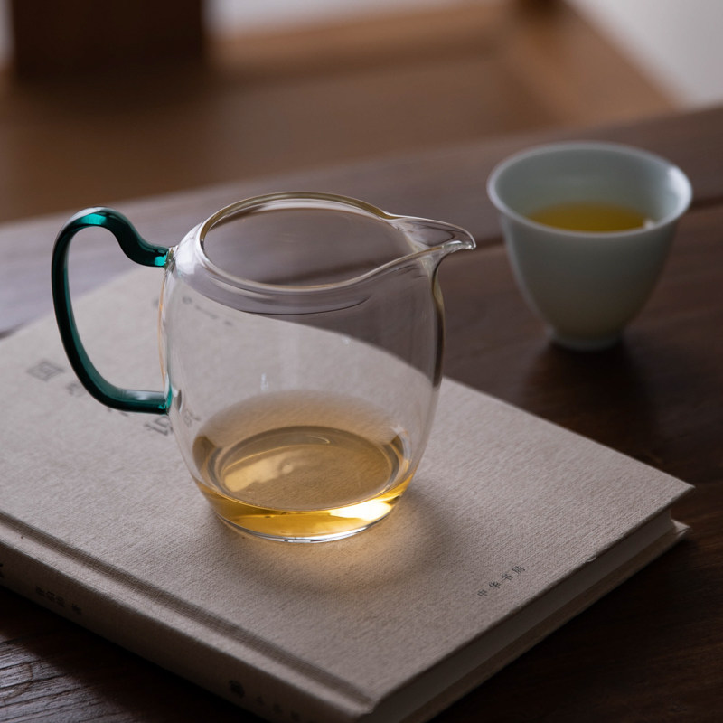 日式高档仿生公道杯玻璃耐高温茶海分茶器倒茶器简约公杯办公家用