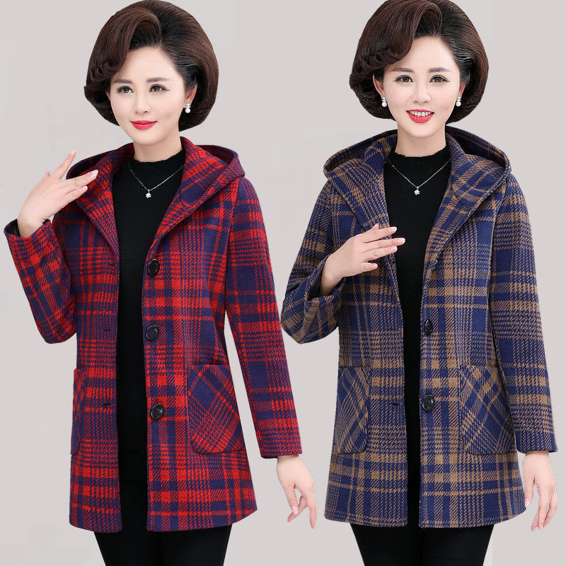 中老年毛呢外套女新款秋冬季连帽格子妈妈装中长款修身大码保健环,服饰配件/皮带/帽子/围巾,保健环,淘宝优惠券,粉丝福利购,淘宝优惠卷