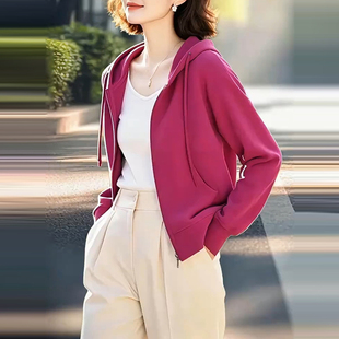 清仓捡漏~秋冬新款时尚洋气连帽卫衣女设计感宽松长袖上衣外套潮