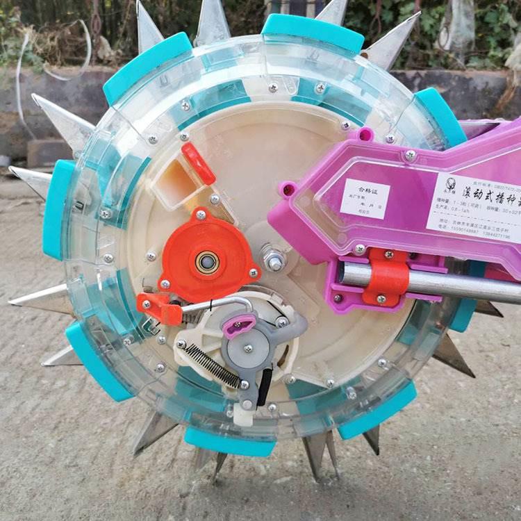 手推鸭嘴棉花精播机  花生大豆播种机省人力滚筒式种玉米机