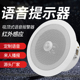 人体感应语音提示器定时语音播报器D吸顶感应喇叭厕所红外感应音