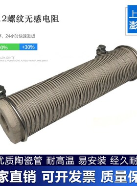 ZG12 陶瓷无感螺纹电阻中频电炉电阻 100WD200W300W 10R12R20R50R