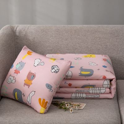 抱枕被子两用纯棉办公室午睡毯子汽D车车用毛毯沙发靠枕折叠夏凉