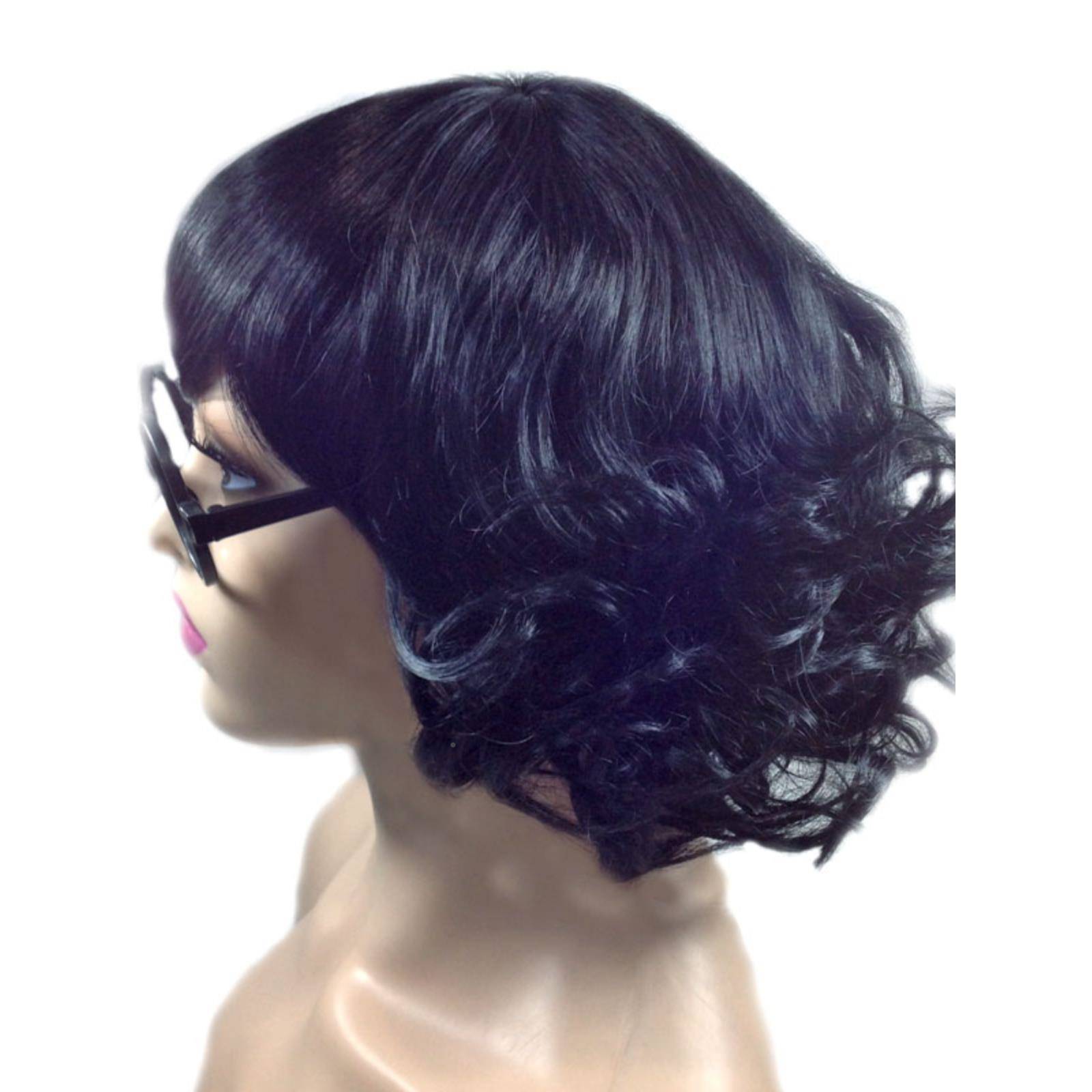 老奶气奶假发无品牌/中老年质台妈妈灰白色短卷蓬松女尚舞话剧时