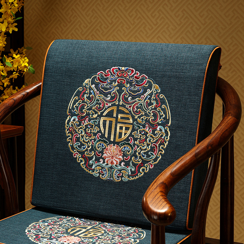 中式靠背护腰垫办公室靠垫抱枕靠枕椅子腰枕沙发座椅久Y坐腰部靠