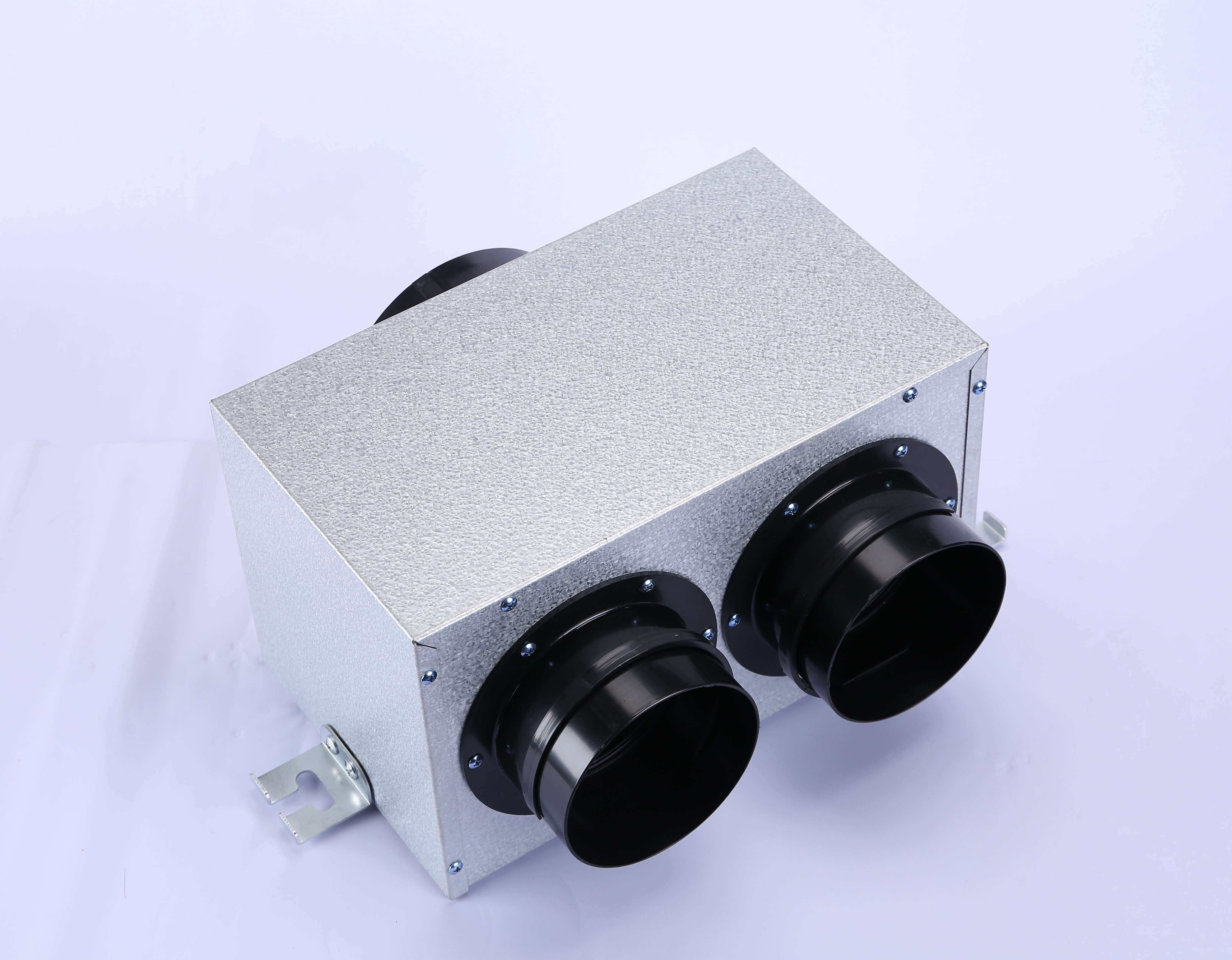 新风系统pe管分风箱150一分二pe一分六风箱金属新风静压箱分支