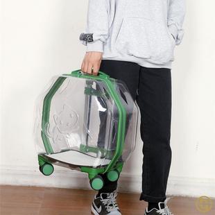 猫包外出便携宠物拉杆箱透明太空舱泡泡箱猫咪透气背包狗狗行李箱