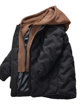 男童棉服冬装加厚棉n衣儿童大童棉袄外套洋气中长款冬款冬季外衣