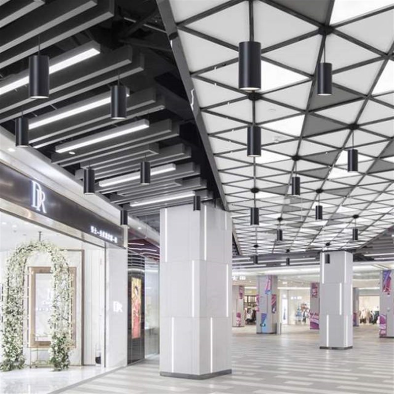 长筒商用筒灯灯店铺圆形走廊吊灯明装筒灯M过道光防眩吊装工程射