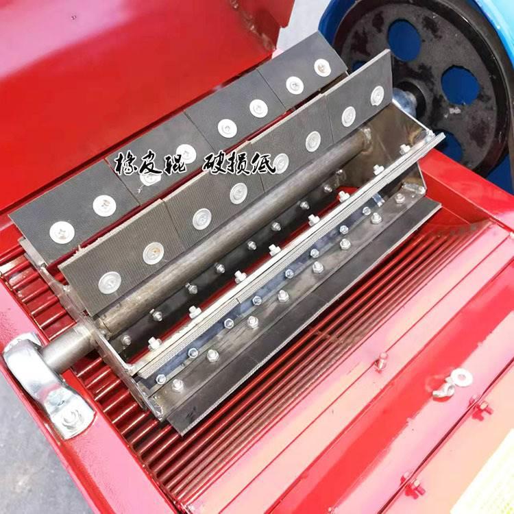 河南濮阳家用电动花生剥壳机种子脱皮脱粒机橡皮辊脱粒