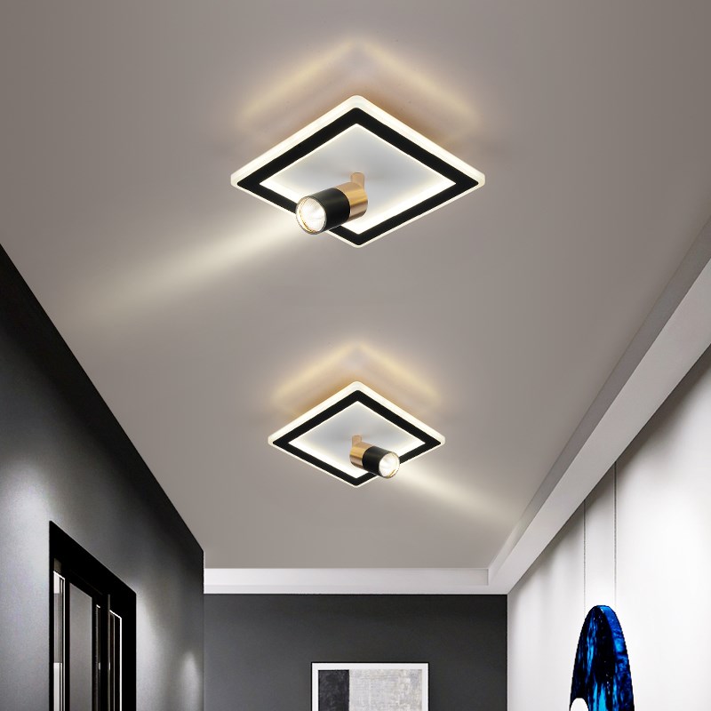 现代新款led过道灯n 客厅明装走廊灯玄关灯天花灯射灯嵌入式筒孔