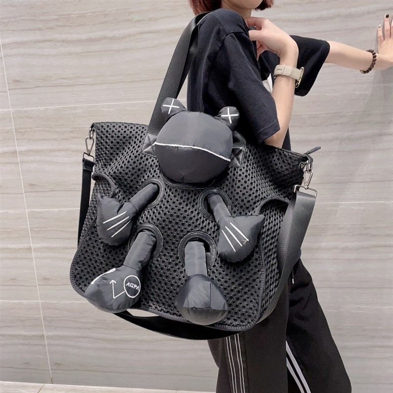 2024新款卡通公仔包手提包大容量休闲百搭单肩斜跨大包日常通勤包,箱包皮具/热销女包/男包,托特包,淘宝优惠券,粉丝福利购,淘宝优惠卷