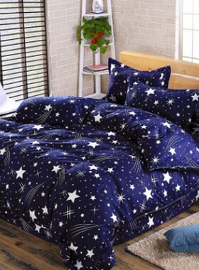 四件套1.5hm床单被套纯棉学生宿舍单人床全棉床上三件套