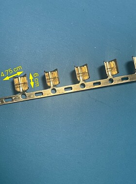 454B铜扣连带连绕端子 横带端子压线扣连带J、铜扣U型端子10000只