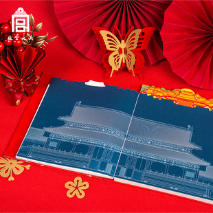 故宫文具博物馆文创紫禁故宫印象创意手账本高颜值笔记本中国风节