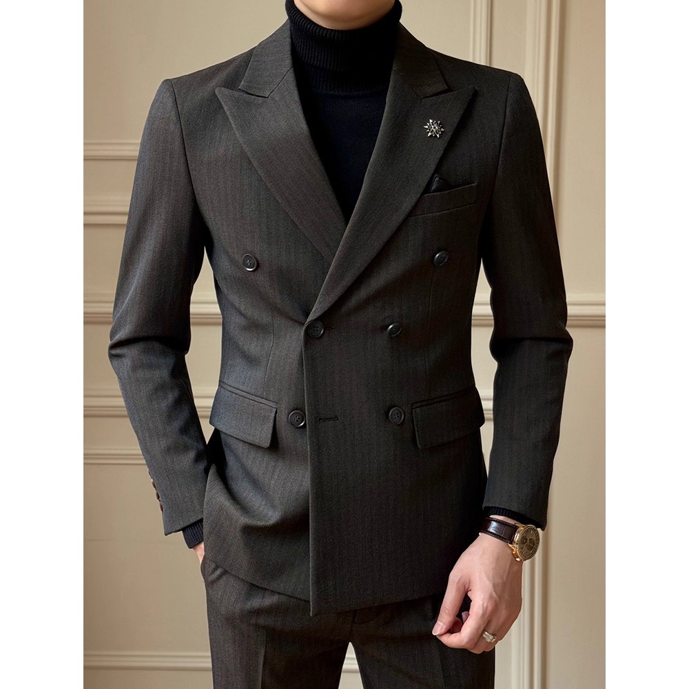 黑色【单西装】2025年秋季平驳领