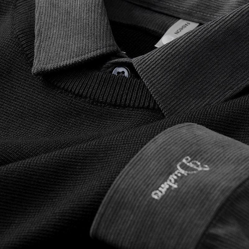 男士假两件韩版针织衫休闲加厚保暖高级感拼接修身长袖毛衣衬衫领