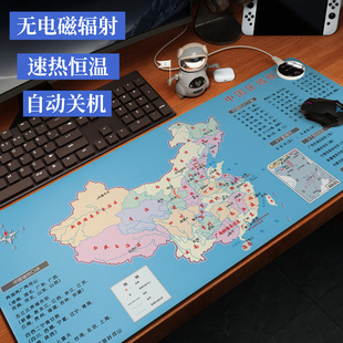 加热桌垫超大鼠标垫发热暖桌垫办公室电脑桌学生桌面学习书桌垫子