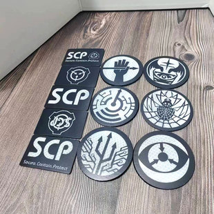 SCP基金会标志 魔术贴章 反光SCP战术背心贴章自然爱好臂章