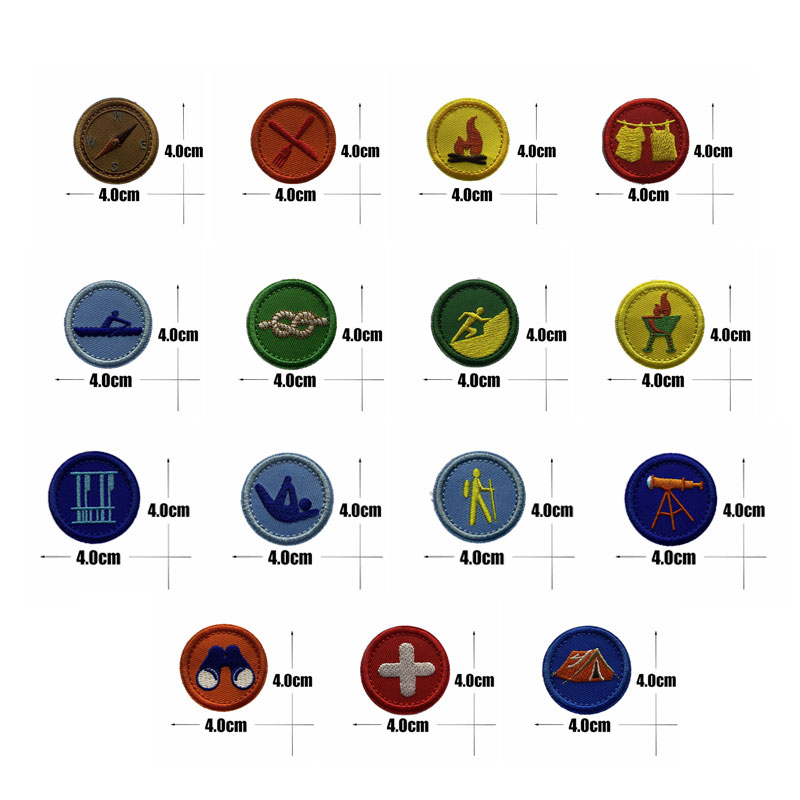 户外圆形百搭魔术贴徽章鞋帽配饰