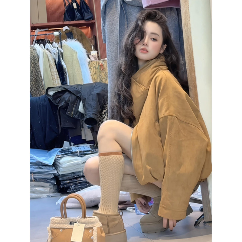 秋冬新款韩系高级感棉服外套上衣气质高腰波点半身裙套装