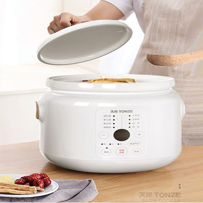 天际电炖炖锅陶瓷煮粥宝宝煲熬汤神器家用3人4养生电砂锅全自动2L