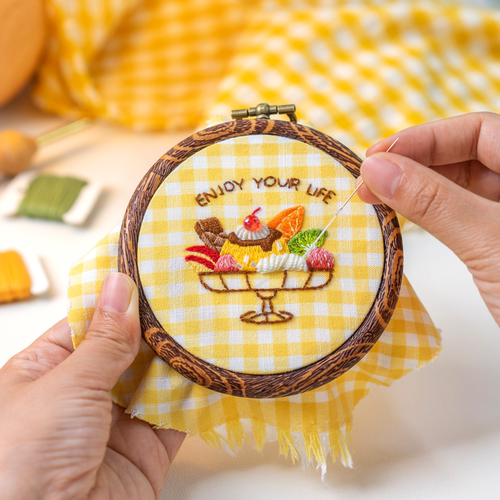 刺绣DIY材料包自绣装饰画挂件