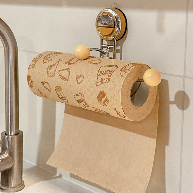 厨房纸巾架吸盘置物架