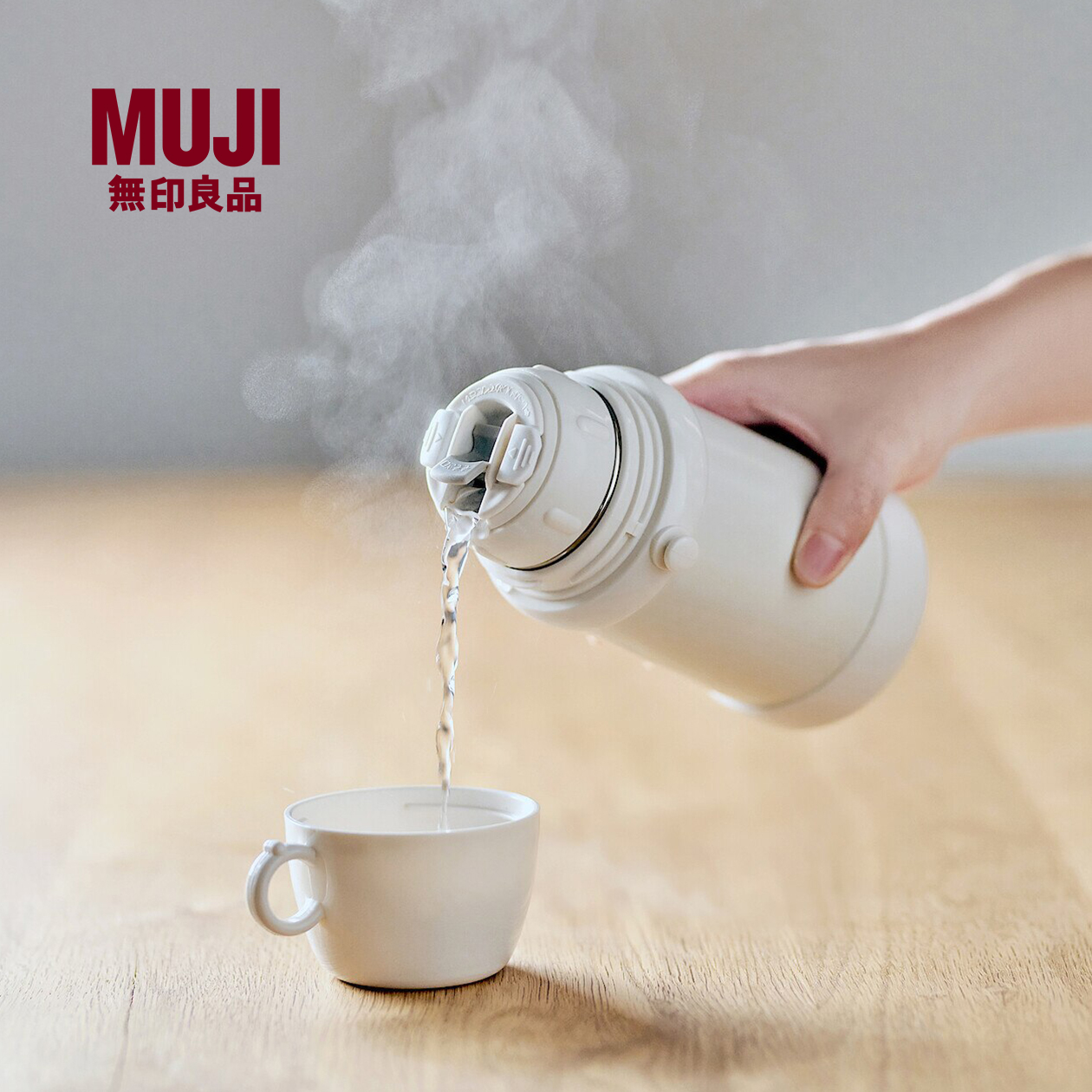 无印良品316不锈钢内胆两种杯盖