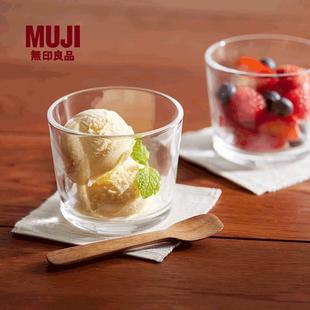 无印良品MUJI 矮脚杯玻璃杯水杯泡茶杯杯具简约休闲 钠钙玻璃 杯