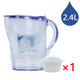 M2.4L 1壶1芯 滤水壶M系列2.4L过滤水壶净水壶彩色版 紫色