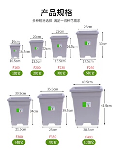 方形三代加仑盆树脂加厚透气，控根青山盆室内外小果汀花盆