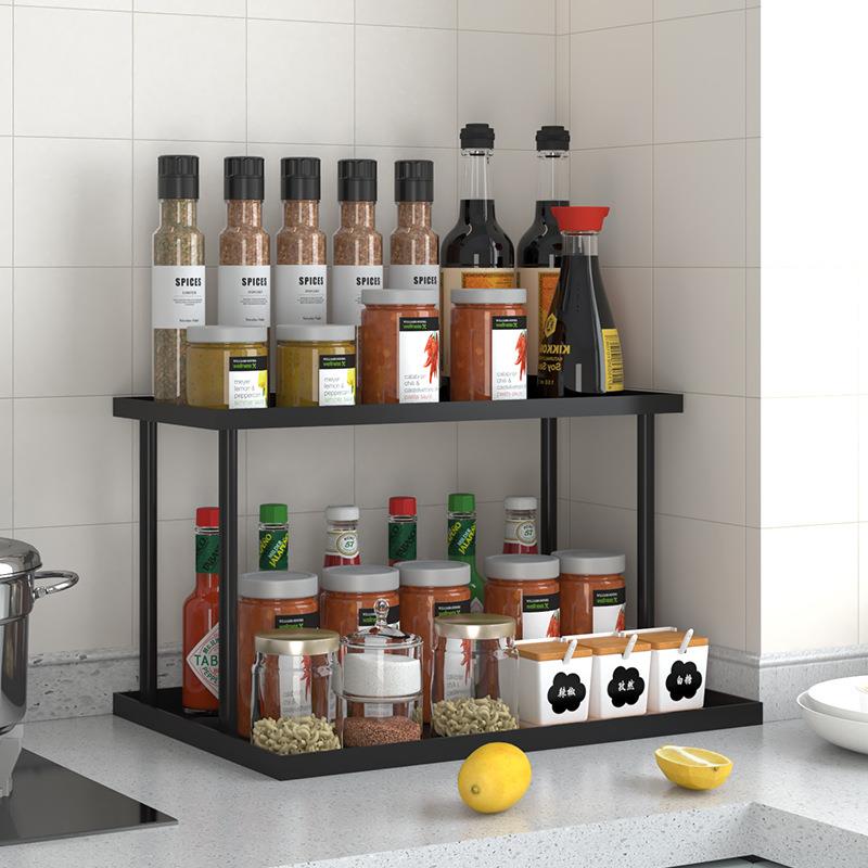 厨房调料置物架多层储物架灶台面多功能放调味品油盐酱醋收纳架子