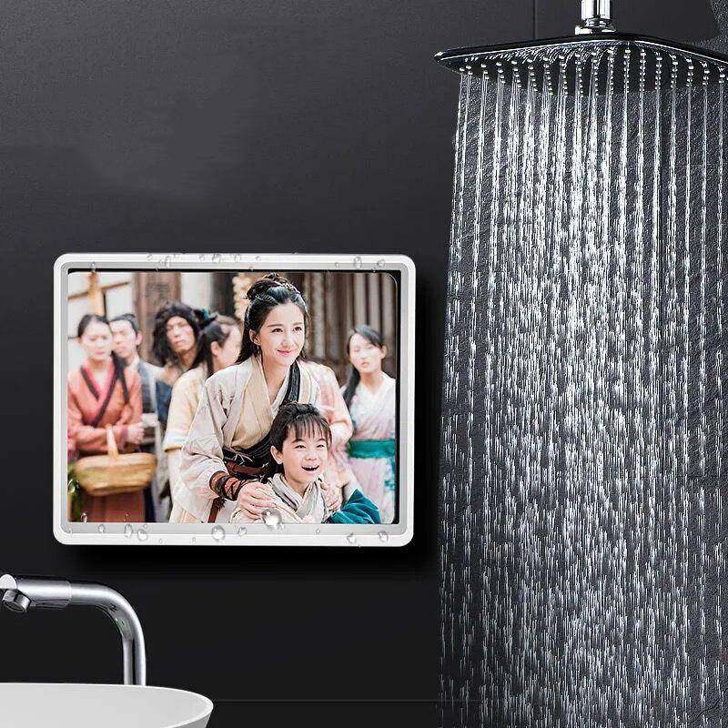 浴室防水平板手机盒可旋转支架ipad防雾墙上免打孔壁挂收纳置物架,收纳整理,书桌收纳置物架,淘宝优惠券,粉丝福利购,淘宝优惠卷