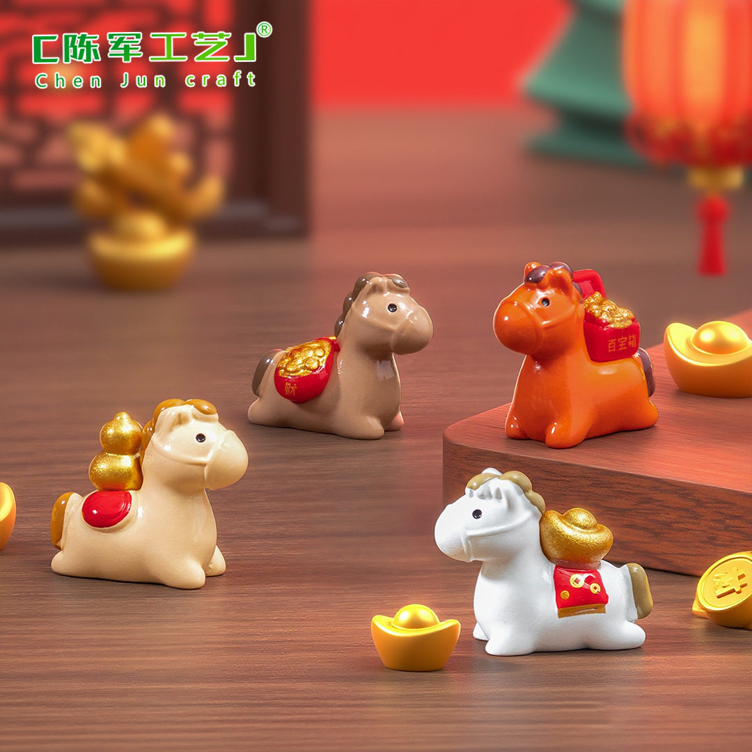仔微生肖装饰品景观车载桌面小摆