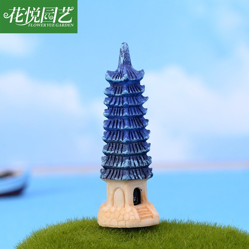 观树脂瓶装摆件九层灯塔组装摆件