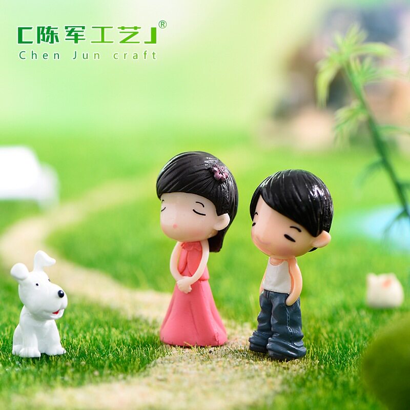 藓装饰苔藓俊男靓女材料造景情侣
