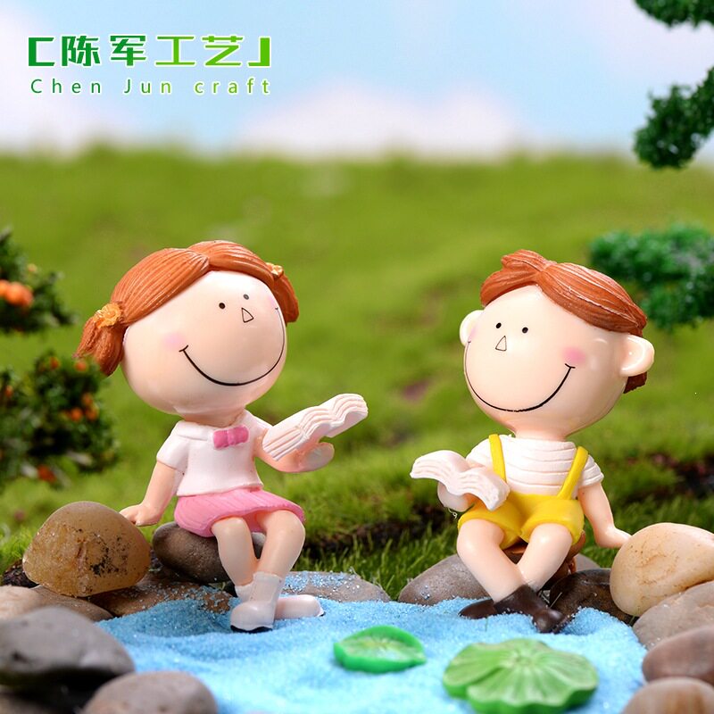 男女情人节礼品摆件PVC塑料配件