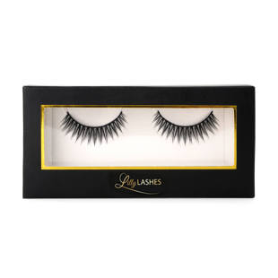LILLY假睫毛3D浓密多层次自然立体卷翘柔软黑色棉线梗1整条眼睫毛
