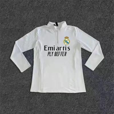 半拉链训练服男巴萨皇马同款上衣足球户外速干运动长袖跑步立领衫