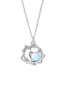 原创设计宇宙星球项链女气质时尚网红通勤不锈钢锁骨链新款批发潮